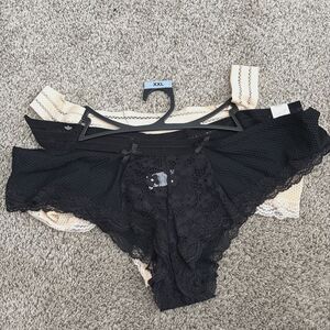 Jaclyn Smith Collection 2 Pair Hipster Cut Out Women's XXL Panties/Underwear
